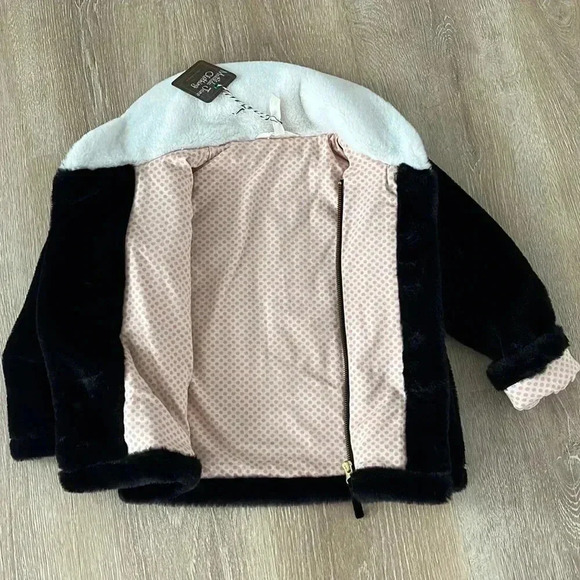 Matilda Jane Just Imagine Artis black Faux Fur Coat girls Size‎ 6 new with tags - Picture 9 of 9